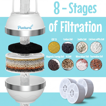 Postura™ Bath Water Filter – Cleaner Water for Healthier Skin & Hair