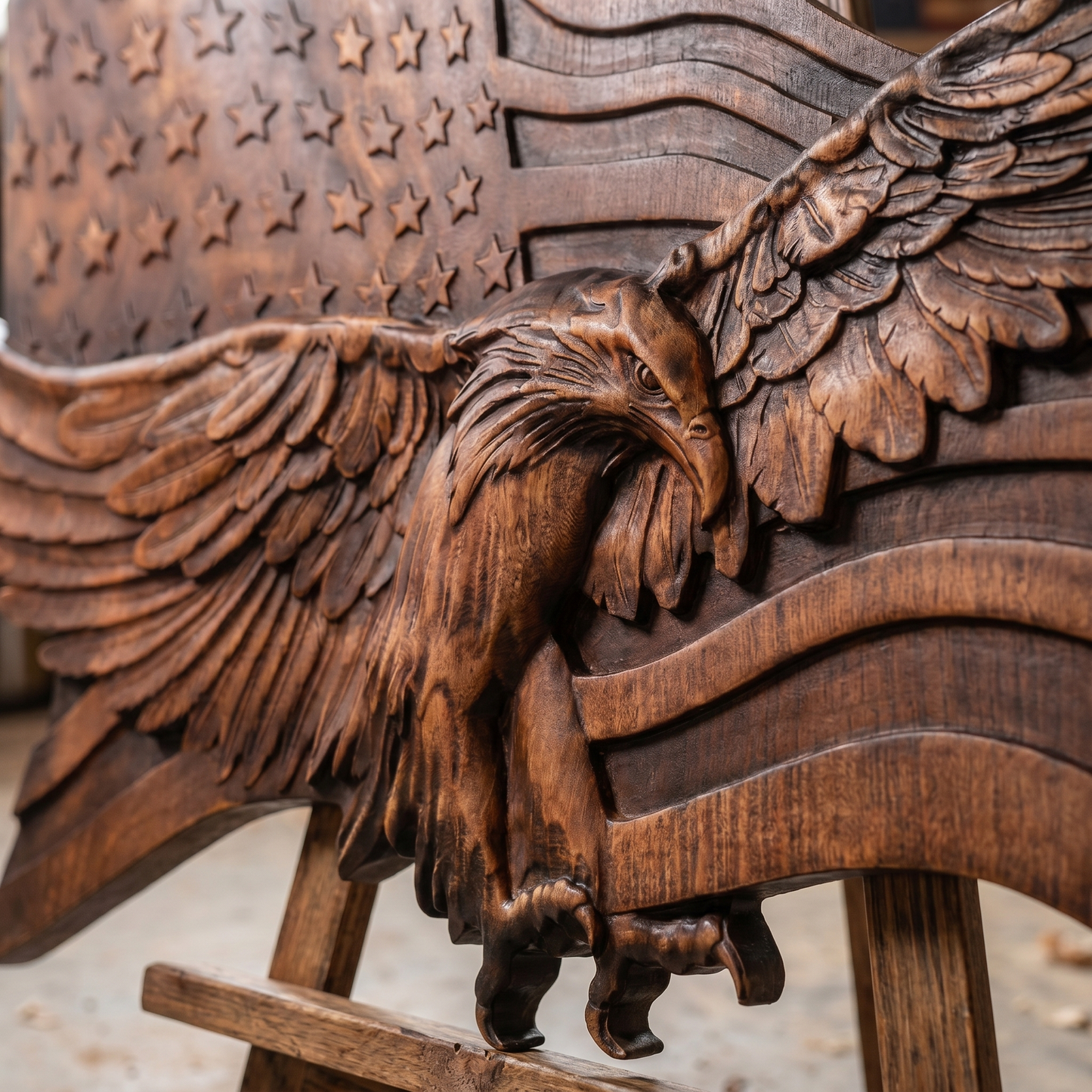 "Wings of Freedom" - Handcrafted Wooden Art