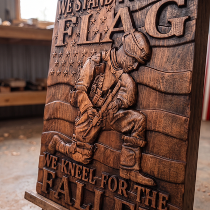 "Honor the Fallen" — Handcarved Wooden Art