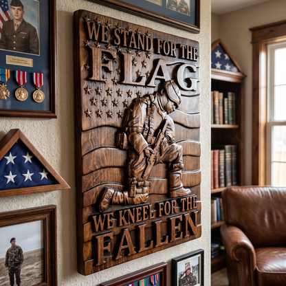"Honor the Fallen" — Handcarved Wooden Art
